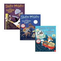 Original English version of shift mcgifty and slippery Sam Qiangqiang and theft series 3 volumes of childrens humorous story comics picture books picture books free audio