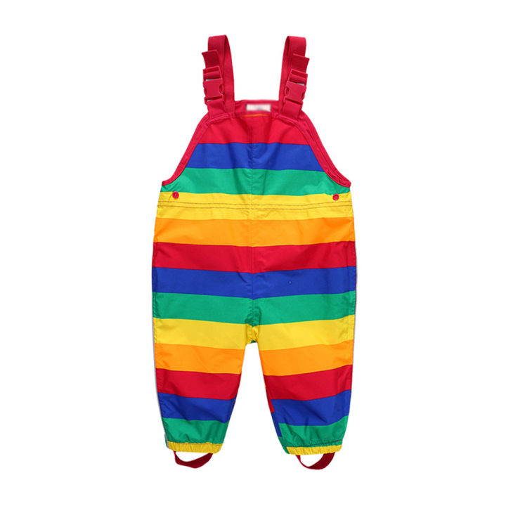 honeyking-children-waterproof-rain-pants-baby-jumpsuits-boys-girls-overalls-strap-pants-fashion-kids-overalls