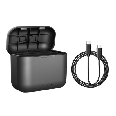 สีดำสีดำสำหรับ Insta360 X3แบตเตอรี่ USB Type-C กล่องชาร์จเร็วสำหรับ Insta 360 X3กล้องเคสเครื่องชาร์จแบตเตอรี่อุปกรณ์ชาร์จแบบพกพา J76