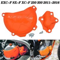 Motorcycle Clutch Guard Water Pump Cover Protector For KTM SXF250 EXCF250 XCF250 XCFW250 SXF350 EXCF350 XCF350 XCFW350 2011-2016 Covers