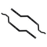 2Piece Girder Side Frame Chassis Rails for 1/18 RC Crawler Car TRX4M TRX4-M Upgrade Part Metal ,Black