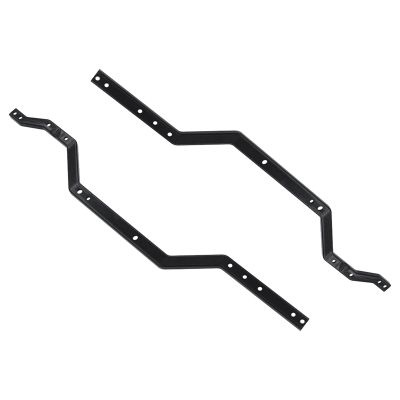 2Piece Girder Side Frame Chassis Rails for 1/18 RC Crawler Car TRX4M TRX4-M Replacement Metal ,Black