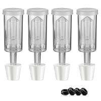 Fermentation Lids Airlock Kit with 6Stopper,Air Locks Fermentation Airlock Beer Wine Kombucha Brewing Kit Airlock Bubble