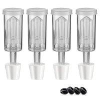 Fermentation Lids Airlock Kit with 6Stopper,Air Locks Fermentation Airlock Beer Wine Kombucha Brewing Kit Airlock Bubble