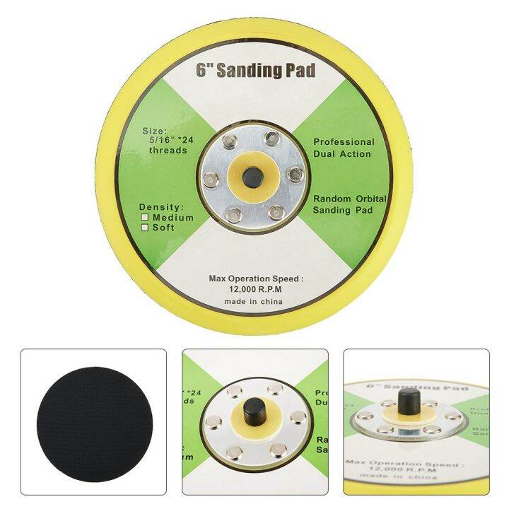 ดิสก์ขัดกระดาษทรายขนาด1-6-แผ่นรองด้านหลังตะขอ-amp-ห่วงสำหรับเครื่องมือขัดทรายนิวเมติก