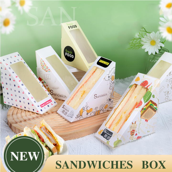 50pcs Sandwich box/bag Sandwich wrapper paper Bread box portable