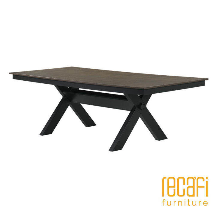 Recafi Furniture Pudge Dining Table 8 Seater/ 8 ft Dining Table / Meja
