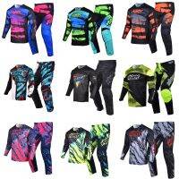 CDO ราคาต่ำสุดWillbros MX Set Motocross Jersey And Pants Combo Mens Womens Racing Suit Motorcycle MTB BMX Enduro D