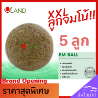 Uland Em ball บำบัดน้ำเสีย จัมโบ้ XXL 5 ลูก ลดกลิ่นทันที ย่อยสลายของเสียตะกอนไขมัน สารอินทรีย์ น้ำใสขึ้น ผลิตจากหัวเชื้อจุลินทรีย์ที่มีคุณภาพ