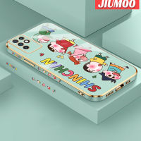 JIUMOO เคสสำหรับ Infinix Note 10เคสลาย Crayon Shin-Chan ใหม่กรอบพื้นผิวทรงสี่เหลี่ยมเคสนิ่มซิลิกาเจลกันกระแทกเคสมือถือรวมทุกอย่างฝาครอบป้องกันเลนส์กล้องถ่ายรูป