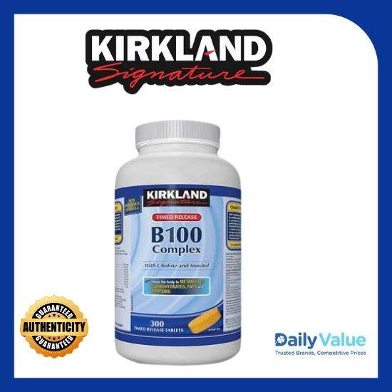 Kirkland Signature B100 B-100 Complex, 300 Tablets | Lazada PH