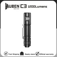 WUBEN C3 Flashlight Hard Light 1200Lumens Type-C Rechargeable With Battery Protable LED Troch Light For Outdoor Lighting