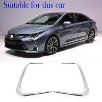 Silver Color Fog Light Lamp Ring Frame Cover Trim For Toyota Corolla E210 Prestige Altis 2019 2020