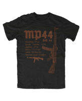 เสื้อยืด MP44ผู้ชายแบบพรีเมี่ยมกองทัพทหาร MG 42เยอรมนี