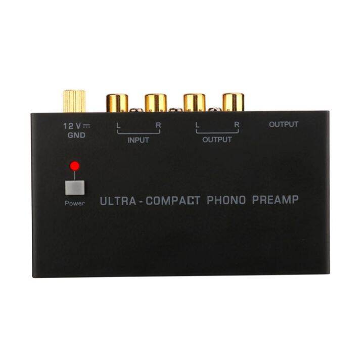 Phono Preamp Turntable Phonograph Preamplifier Mini Stereo Audio HiFi with RCA
