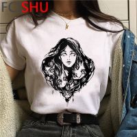 COD DSFDGDFFGHH Junji Ito Extra large size womens short-sleeved T-shirt womens loose slimming tops