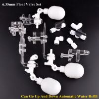 1/4" 6.35mm Water Dispenser Ball Float Valve Set Aquarium Tank Automatic Water Refill Adapter Adjustable Height Floatvalve Valves