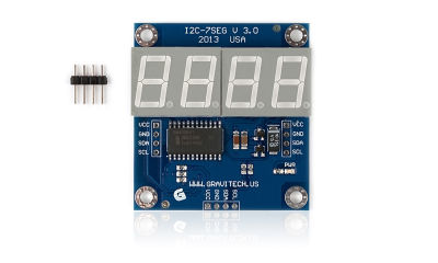 I2C 4-DIGIT 7-SEGMENT DISPLAY v3.0 - MIIC-0106