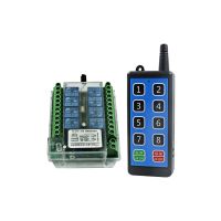 8 channel wireless RF remote control switch 12V/24V/36V/220V Remote Cont wireless remote motor control switch DC8-86V AC110-275V