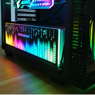 COOLMOON Power Warehouse Light Board RGB Color Changing LED Strip Use for image Bracket Brace DIY Computer Game Chassis