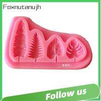 FOXNUTANUJH 3pcs สีชมพูอมชมพู แม่พิมพ์ใบพัดลม เครื่องมืออบขนม ซิลิโคนทำจากซิลิโคน แม่พิมพ์ใบปาล์มแบบจีบ ทนความร้อนทน แม่พิมพ์ตกแต่งเค้ก อุปกรณ์สำหรับห้องครัว