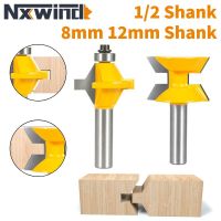 NXWIND 2PCS 120 ° Edge Banding Assembly เราเตอร์บิตเครื่องตัดมิลลิ่งสําหรับงานไม้สําหรับเครื่องมือไม้