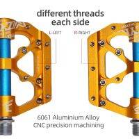 3แบริ่งไฟเท้าถีบจักรยานป้องกันลื่น CNC BMX MTB แป้นถีบจักรยานซีลจักรยานที่ปั่นจักรยาน