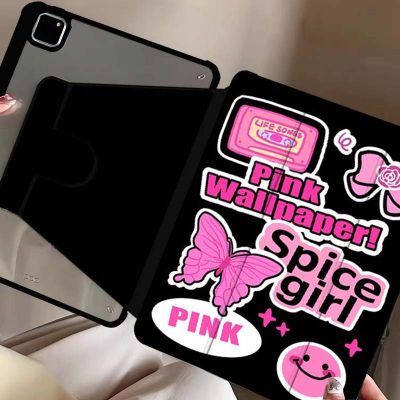 【พร้อมส่ง】360°หมุนตั้ง/นอนได้ พร้อมถาดใส่ปากกา เคสไอแพดgen10 Pro11 2020/2021 ipad case gen7 gen8 gen9 10.2 Air3 10.5 Pro10.5 เคสiPad Air4 Air5 10.9 Air1 Air2 gen5/6 9.7เคสหนังอะคริลิคใส