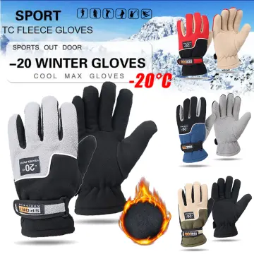 Yoomee Sports Gloves Men Women Full Finger Polar Fleece Cycling Hiking  Fishing Golves Non-slip