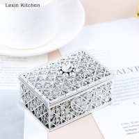 Lexin Kitchen พลาสติกกลวงทองฟอยล์กล่องขนมช็อกโกแลตของขวัญรักษากล่องงานแต่งงาน