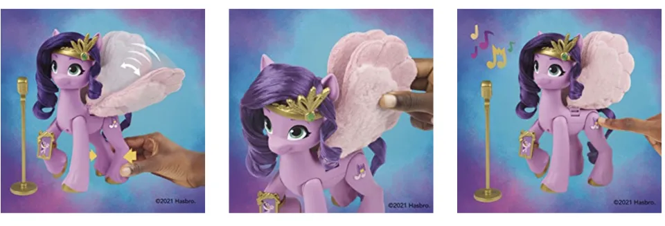 My Little Pony: A New Generation Movie Musical Star Princess Petals -  6-Inch Pony Toy that Plays Music for Kids 5 and Up - My Little Pony