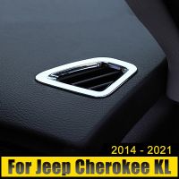 สำหรับ Jeep Cherokee KL 2014 2015 2016 2017 2018 2019 2020 2021ช่องระบายอากาศของแดชบอร์ดเอาต์เล็ตสติกเกอร์กรอบติดขอบ