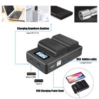 LP E6 LPE6 E6N LP-E6 Battery Charger LCD Dual Charger For Canon  EOS 6D 7D 5D Mark II III IV 60D 60Da 70D 80D 5DS R XC10 XC15