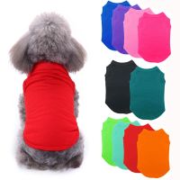 Blank Pet Dog Shirts Puppy T Shirt Cotton Vest Summer Dog Clothes for Small Medium Large Dogs Yorkie French Bulldog Pug Apparel