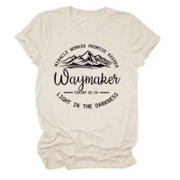 [COD]Miracle Worker เสื้อผู้หญิงแขนสั้นพิมพ์ลายตัวอักษร