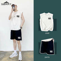 SBART Two-piece Kobe tank top, shorts, mens athletic summer thin shoulder trend, student casual basketball wear, mens suit