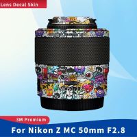 สำหรับ Nikon Z MC ฟิล์มห่อไวนิล F2.8สติ๊กเกอร์ติดบนตัวเครื่อง50มม. สติกเกอร์ป้องกันเลนส์กล้องเคลือบ