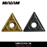 คุณภาพสูง TNMG220408 GM สามเหลี่ยมคาร์ไบด์ CNC ภายนอก แทรก (ใบมีดลบคม) สําหรับการกัดเหล็กกล้าไร้สนิม