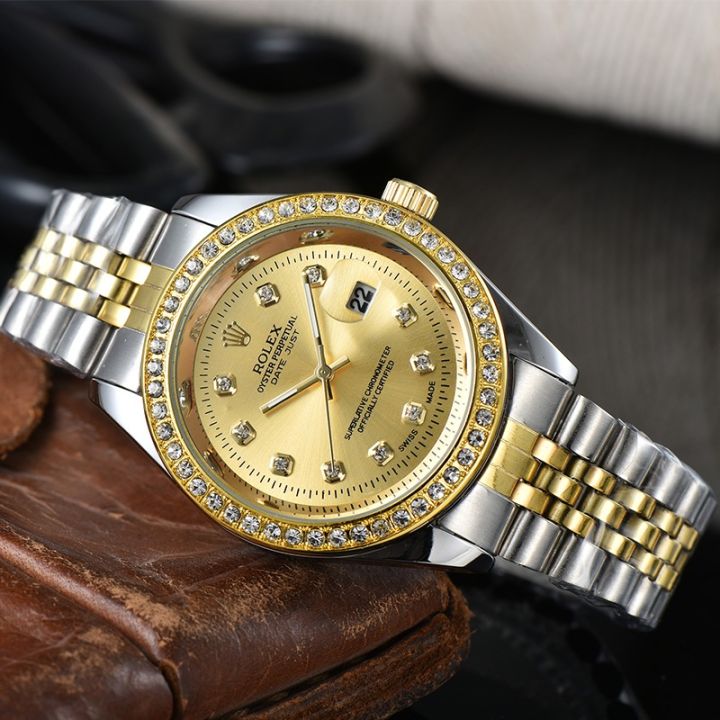 นาฬิกาข้อมือควอตซ์แฟชั่น-สายแสตนเลส-อเนกประสงค์-หรูหรา-ของขวัญที่ดีที่สุด-สไตล์นักธุรกิจ-สําหรับผู้ชาย