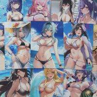 ชุดว่ายน้ำบิกินีเด็กผู้หญิงลายอนิเมะ20ชิ้น/เซ็ตใส่ไปทะเล Waifu Yor Forger บัตรกระดาษกันรอยขีดข่วนผิวด้านมันวาว
