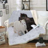 Throws for Sofa Cute Arctic Fox Blankets Christmas Decorations for Home Custom Blanket