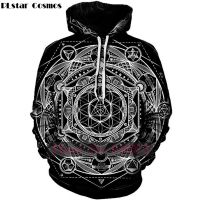 PLstar Cosmos มีฮู้ดแฟชั่นใหม่ประสาทหลอนทริปปี้ Visionary Hoodies Mayan Totem 3D พิมพ์ลายเสื้อกันหนาวมีฮู้ดผู้ชายผู้หญิง