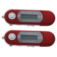 2X 8G USB Flash Drive MP3 Player FM Walkman Red