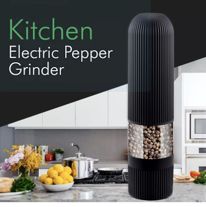 Electric Automatic Mill Pepper and Salt Grinder LED Light Peper Spice Grain  Mills Porcelain Grinding Core Mill Kitchen Tools