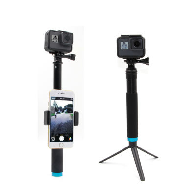 ESIN อลูมิเนียม S Elfie ติดยืดมือถือกล้องทรรศน์ขั้วโลก Monopod ขาตั้งกล้องเมาท์สำหรับ GoPro Xiaomi ยี่ DJI Osmo การกระทำ