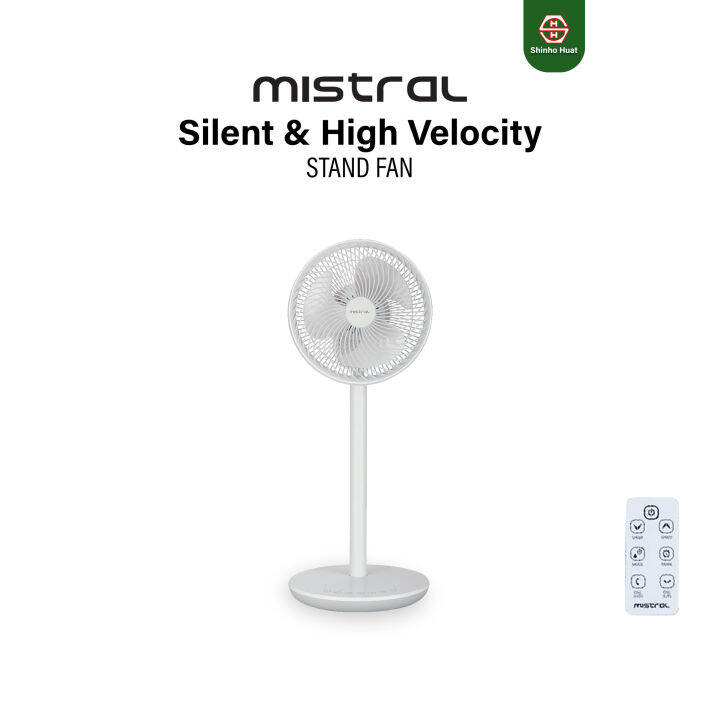 Mistral MHV998R Silent and High Velocity Stand Fan Lazada