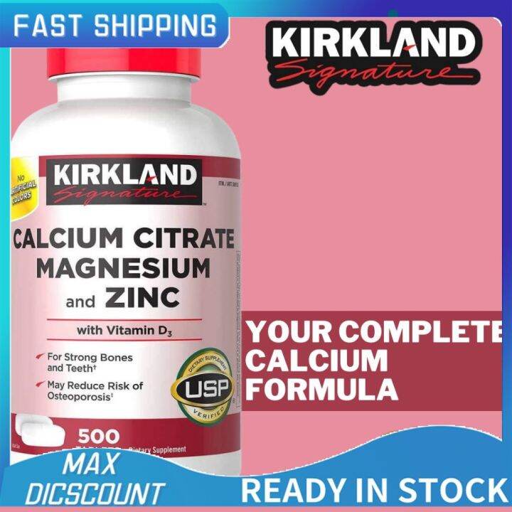 Kirkland Signature Calcium Citrate Magnesium and Zinc Lazada PH
