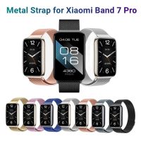 Metal Strap for Xiaomi Mi Band 7 Pro Stainless Steel Wristband Magnetic Watchband for miband 7 pro Bracelet Correa Smartband Smartwatches