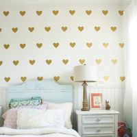 Baby Room Stickers Gold Wall Sticker Kids Decal Decoration