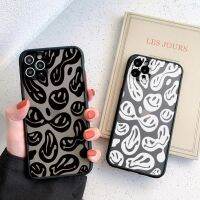 Trippy Smiley Face Cases for 12 13 14 6s 7 8 SE2 X XS MAX XR Hard Matte Back Shockproof Cover